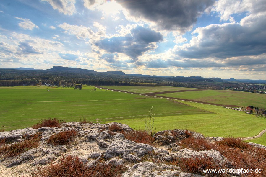 Hoher Schneeberg, Zschirnsteine, Lasensteine, Kohlbornstein, Lilienstein