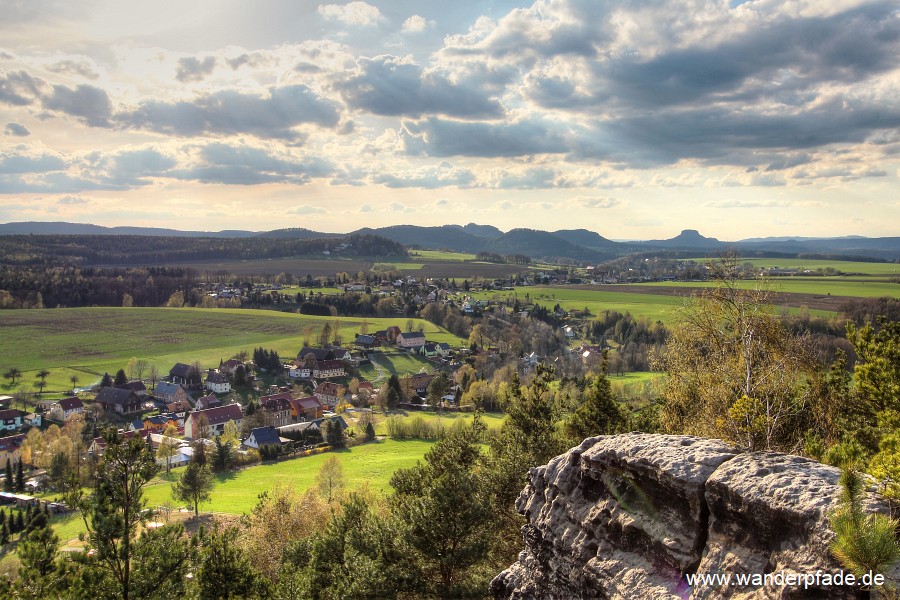 Lasensteine, Kohlbornstein, Papststein, Kleinhennersdorfer Stein, Lilienstein