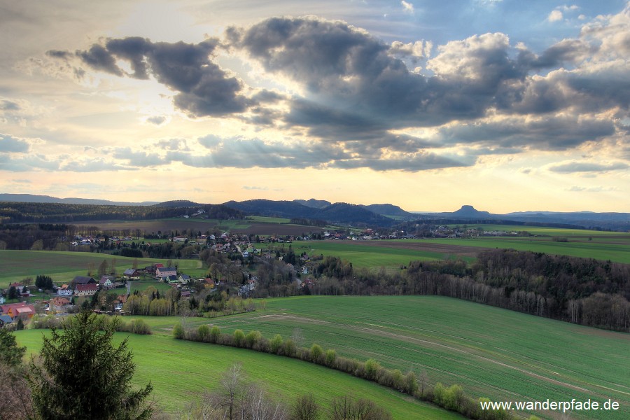 Lasensteine, Kohlbornstein, Lilienstein, Reinhardtsdorf-Schna