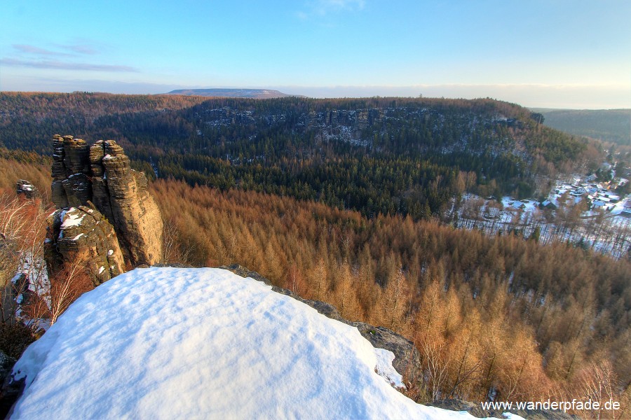 Hoher Schneeberg am Horizont